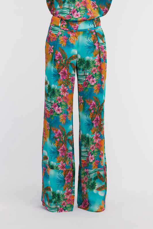 RC Hawaii print trousers Light blue SKT200-7HI84