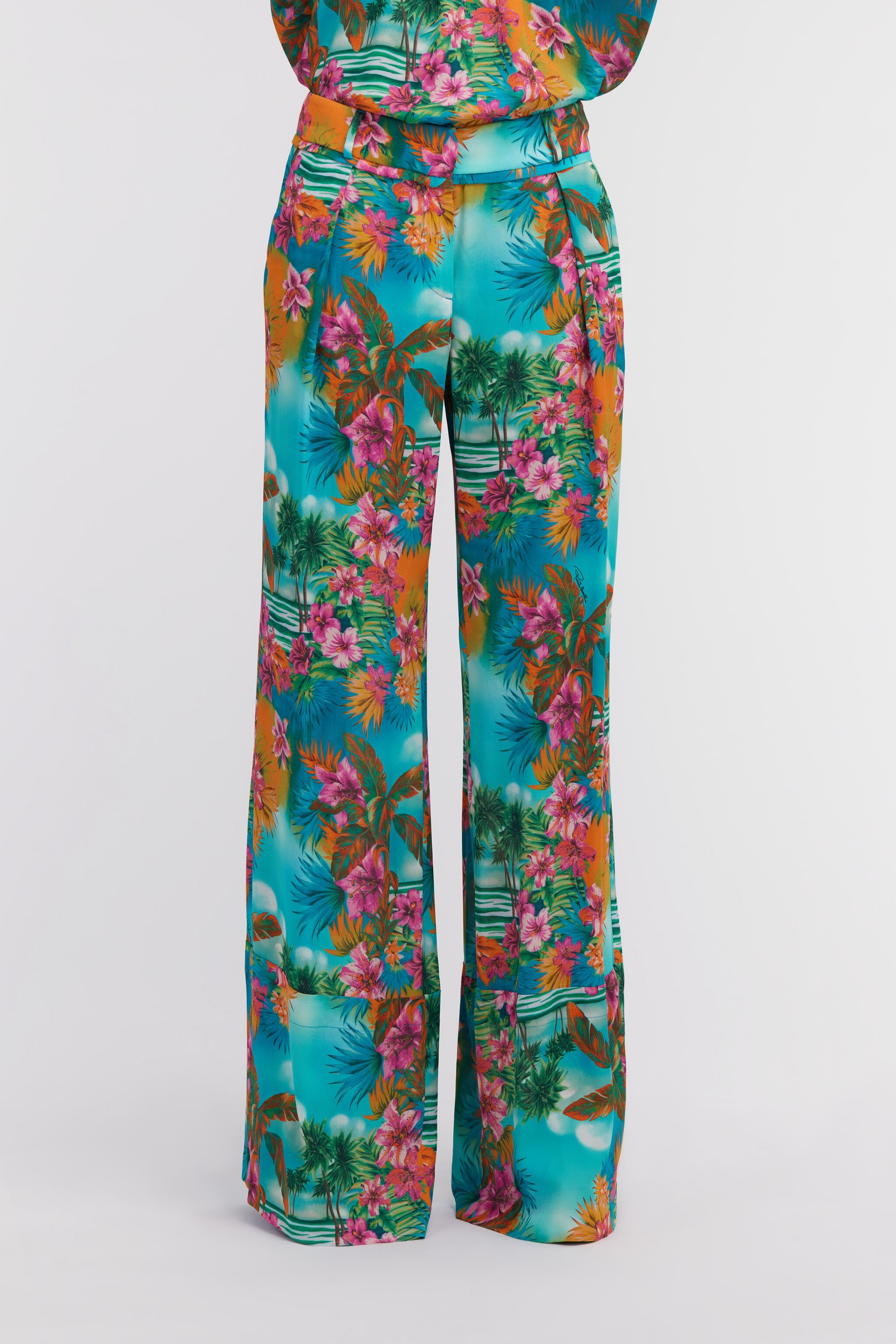 RC Hawaii print trousers Light blue SKT200-7HI84