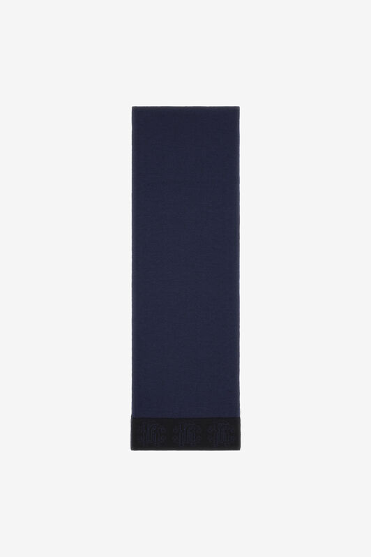 RC Dunkelblauer Halstuch Monogram RC Jacquard Dunkelblau NOZ01E-MQ014