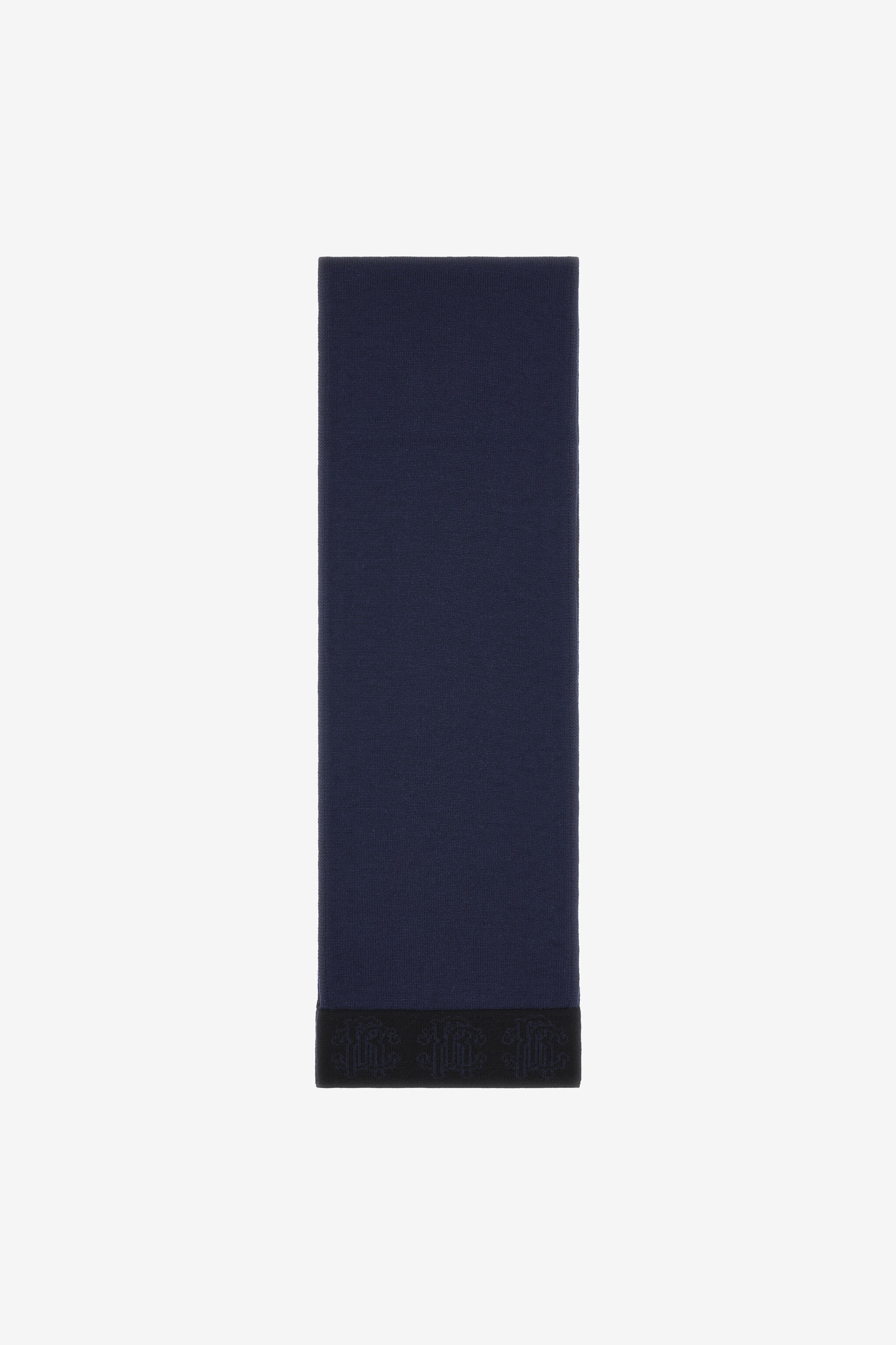 RC Dunkelblauer Halstuch Monogram RC Jacquard Dunkelblau NOZ01E-MQ014