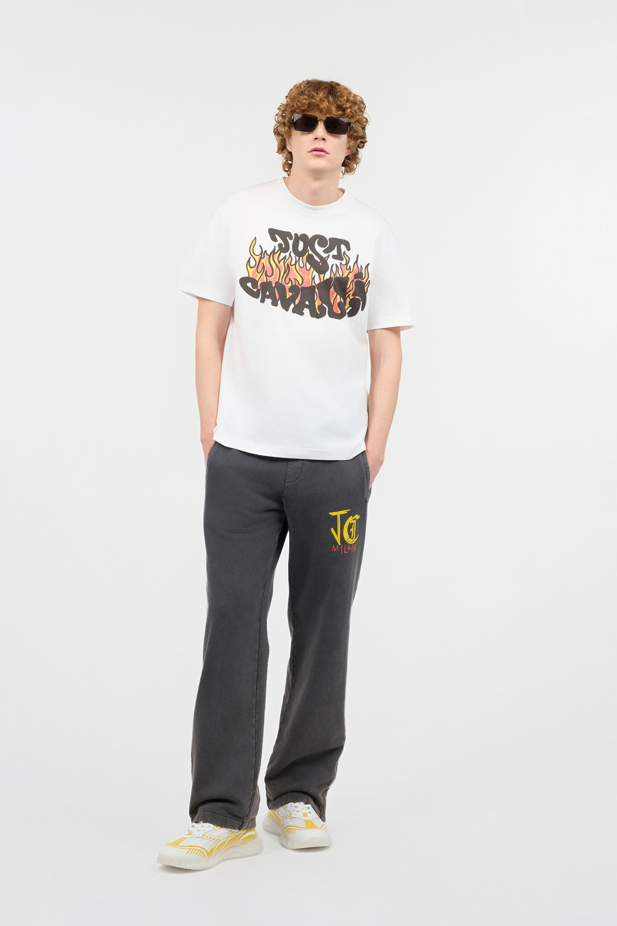 JC Pantalon De Jogging Avec Griffes Noir UFT001-UF015
