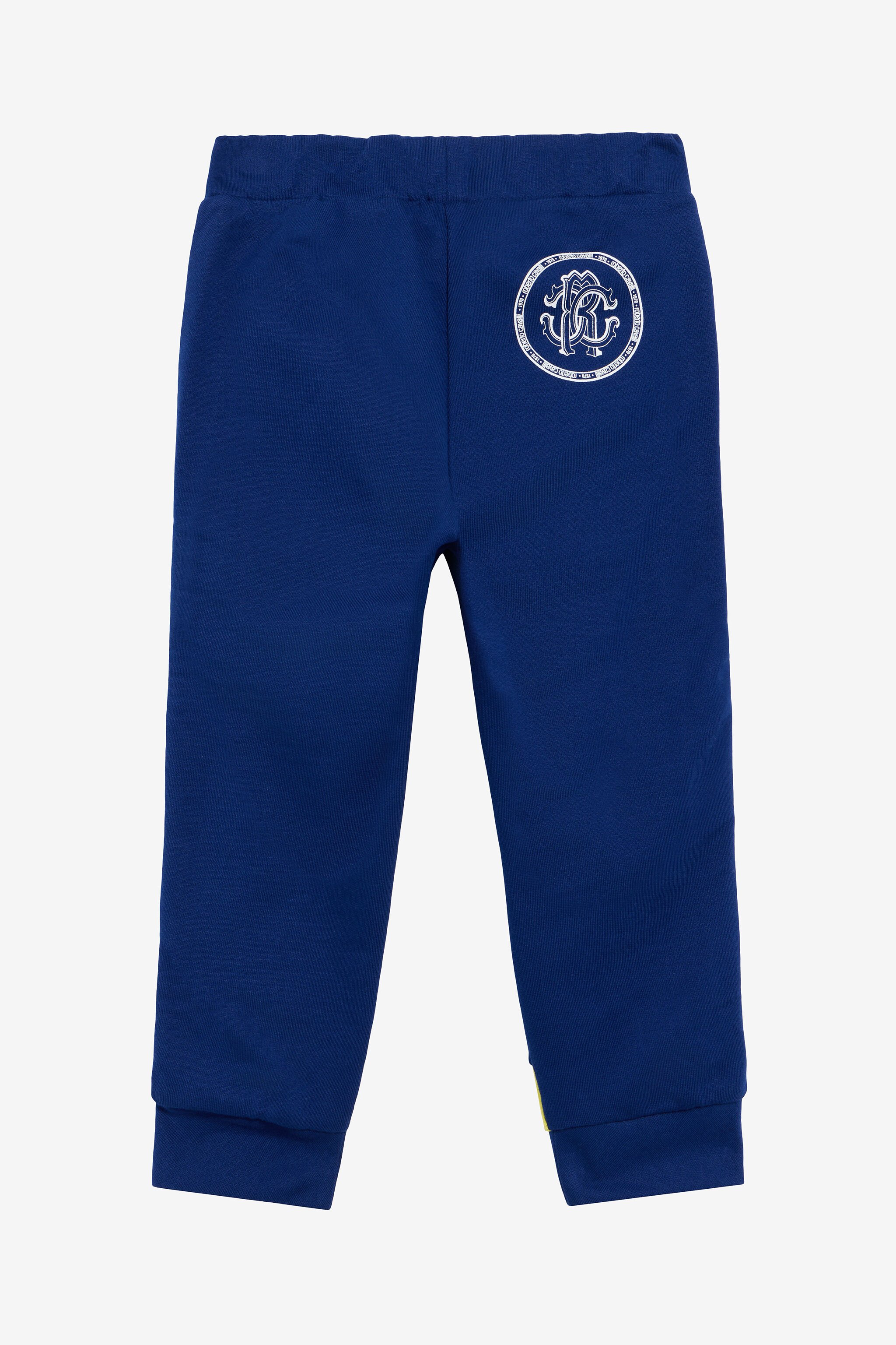 JU Blaue Color-Block Jogginghose BLUE/YELLOW TJT246-CF050