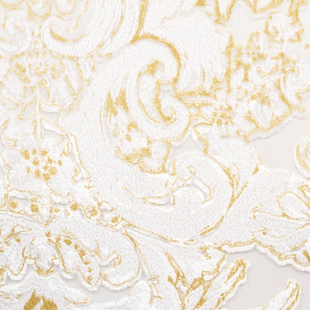 RC Ornamental White Print Top WHITE WQW025-6CR36