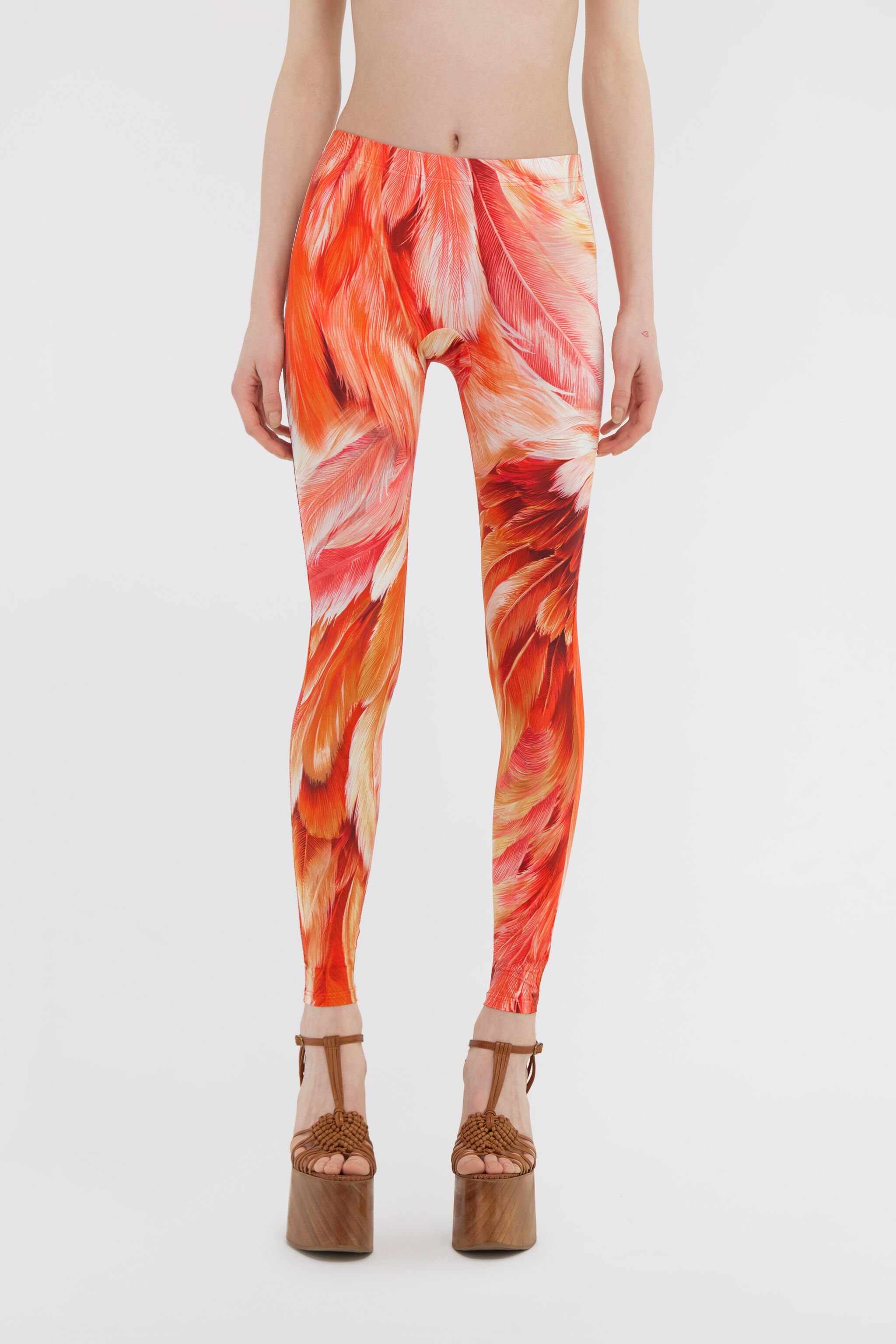 RC Leggings stampa Plumage Arancione SWT20A-LNL71