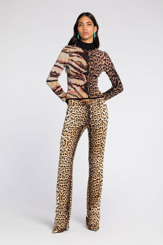RC Animalier-Jacquard Sweater Brown RKM600-MI150