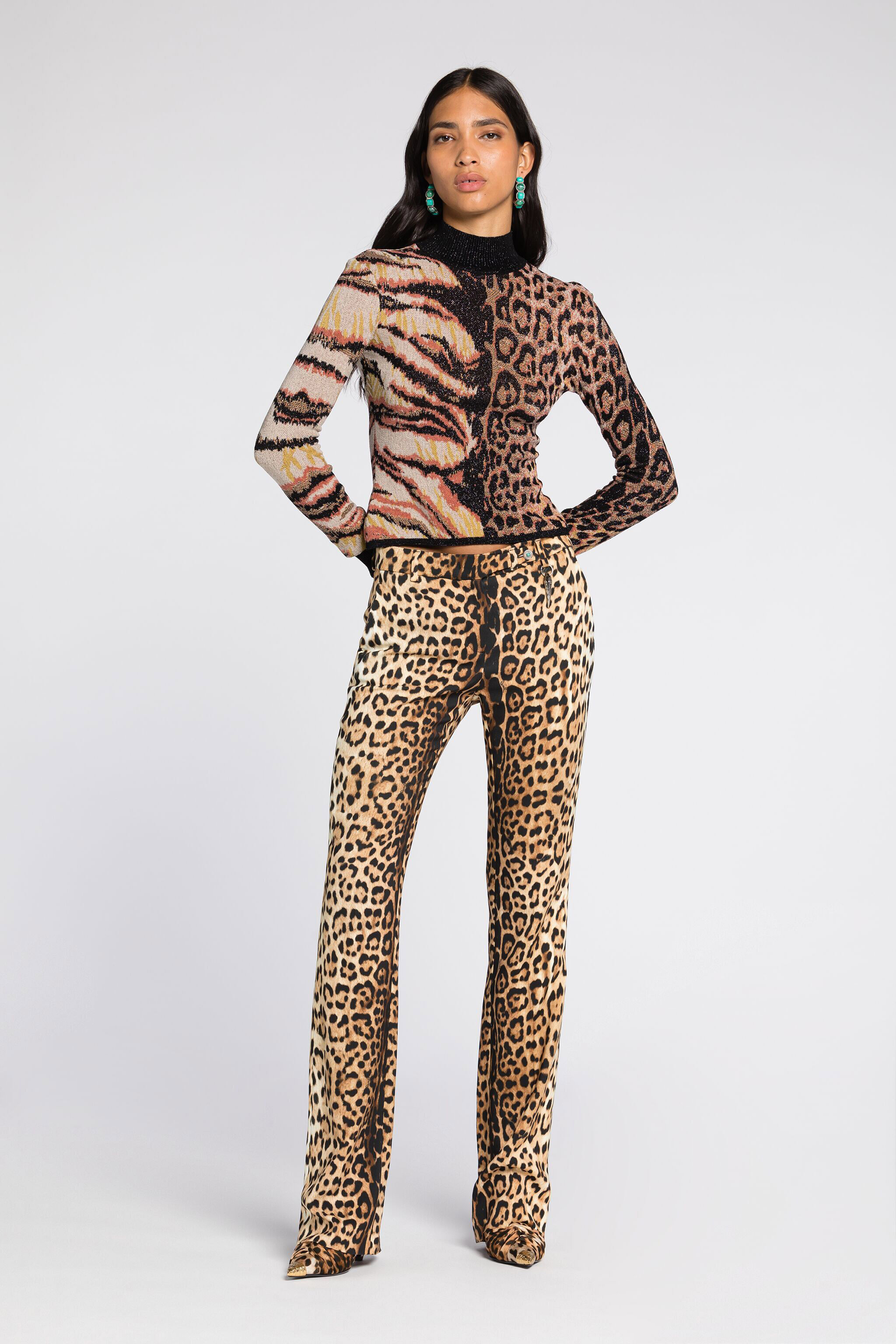 RC Animalier-Jacquard Sweater Brown RKM600-MI150