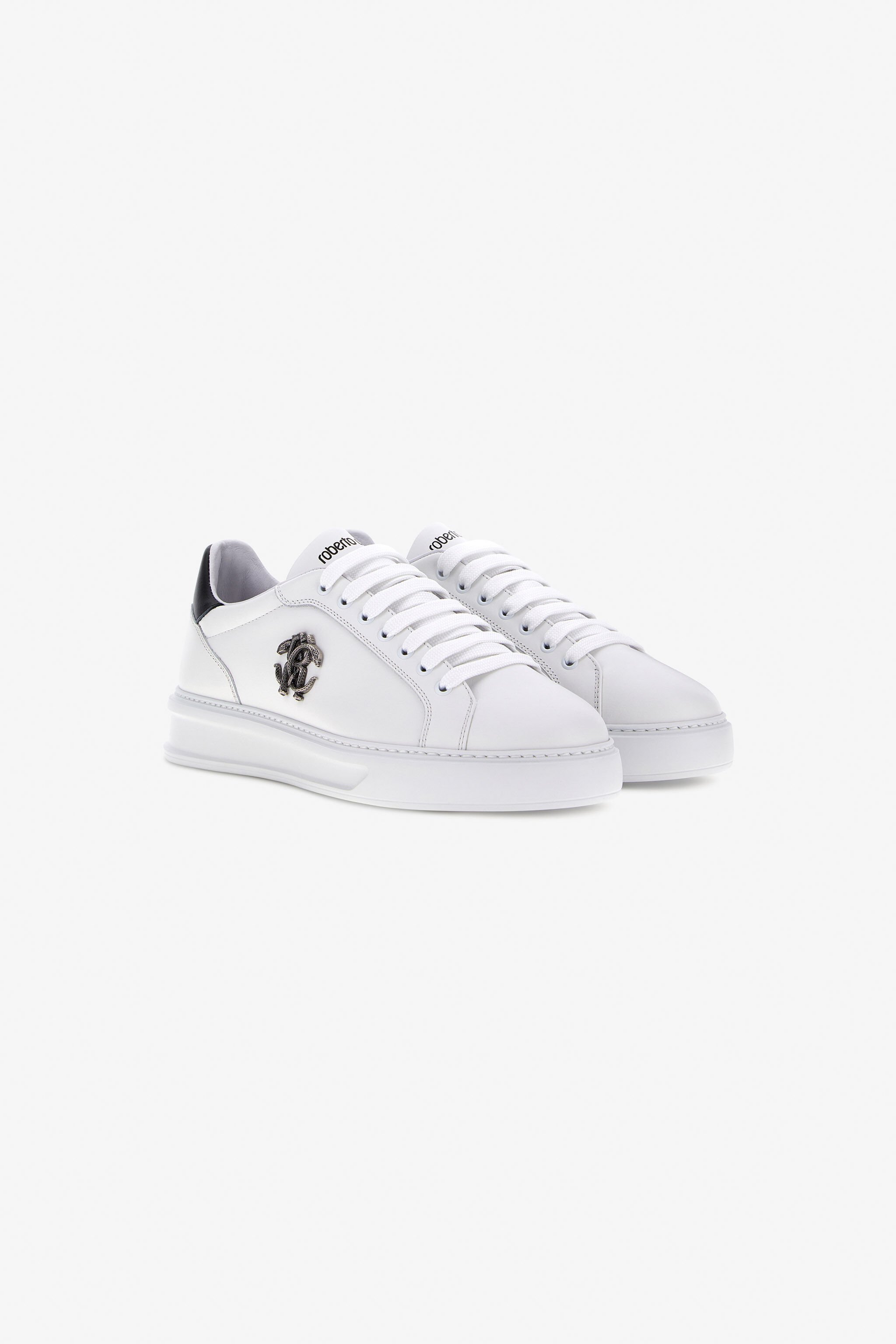 RC Sneakers con Monogram RC Bianco/Nero SRS099-PZA90