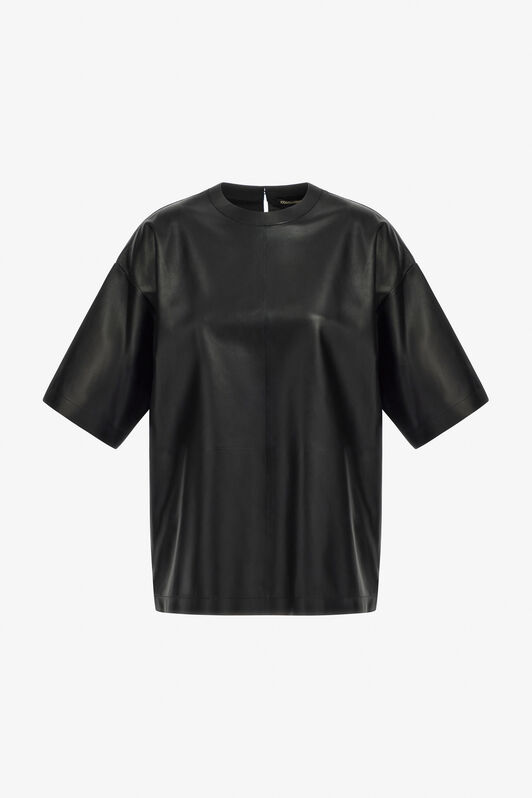 RC Leather T-shirt Schwarz TWP600-PN002