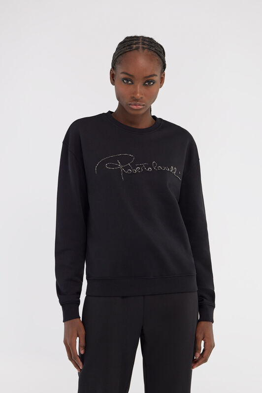 RC Sweatshirt with signature Black NOT67C-CF052