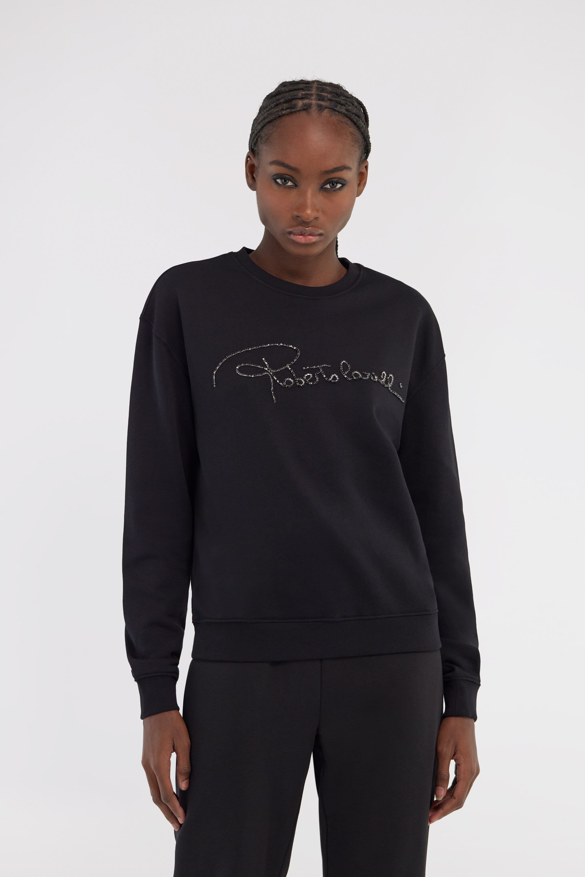 RC Sweatshirt with signature Black NOT67C-CF052