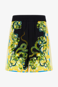 RC Shorts with Lemon Snake print Negro/Amarillo SRT270-CDL42