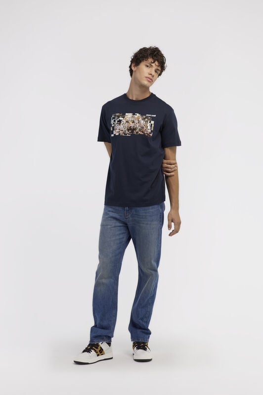 RC T-shirt with Jaguar logo and print RC T-shirt with Jaguar logo and print Dark blue NOT60K-JD060