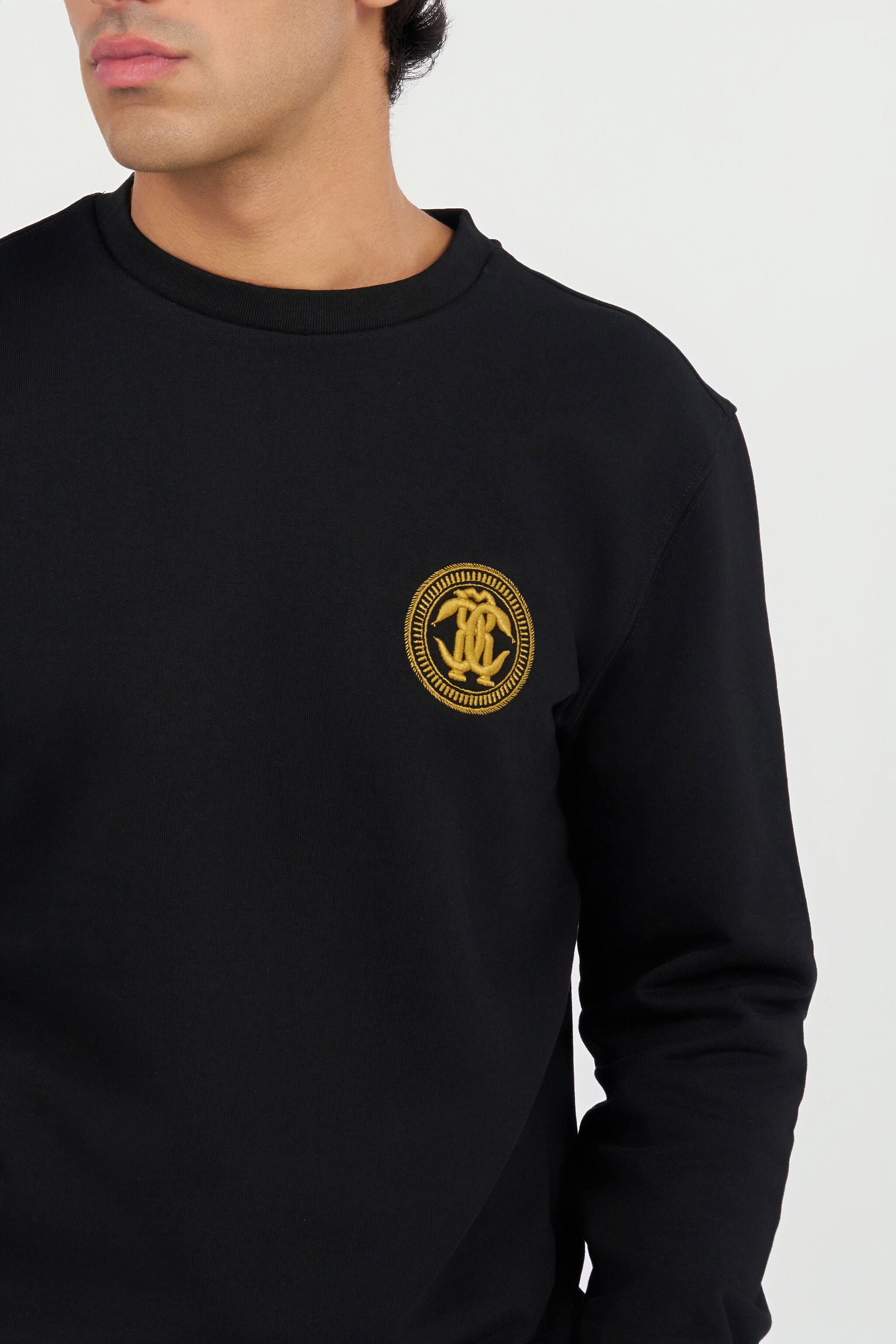 RC Sweat-shirt Noir à Logo BLACK QOT66C-CFU50