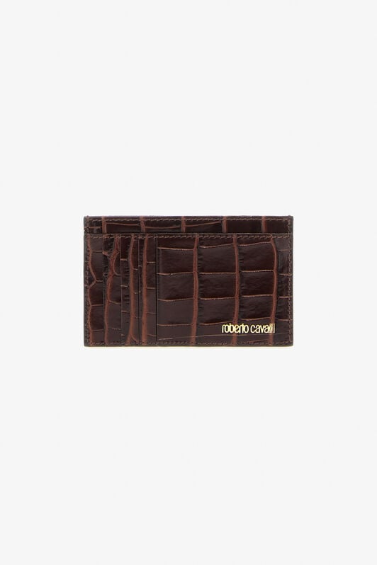 RC Brown Leather Card Case Dark brown TKA005-PZ975