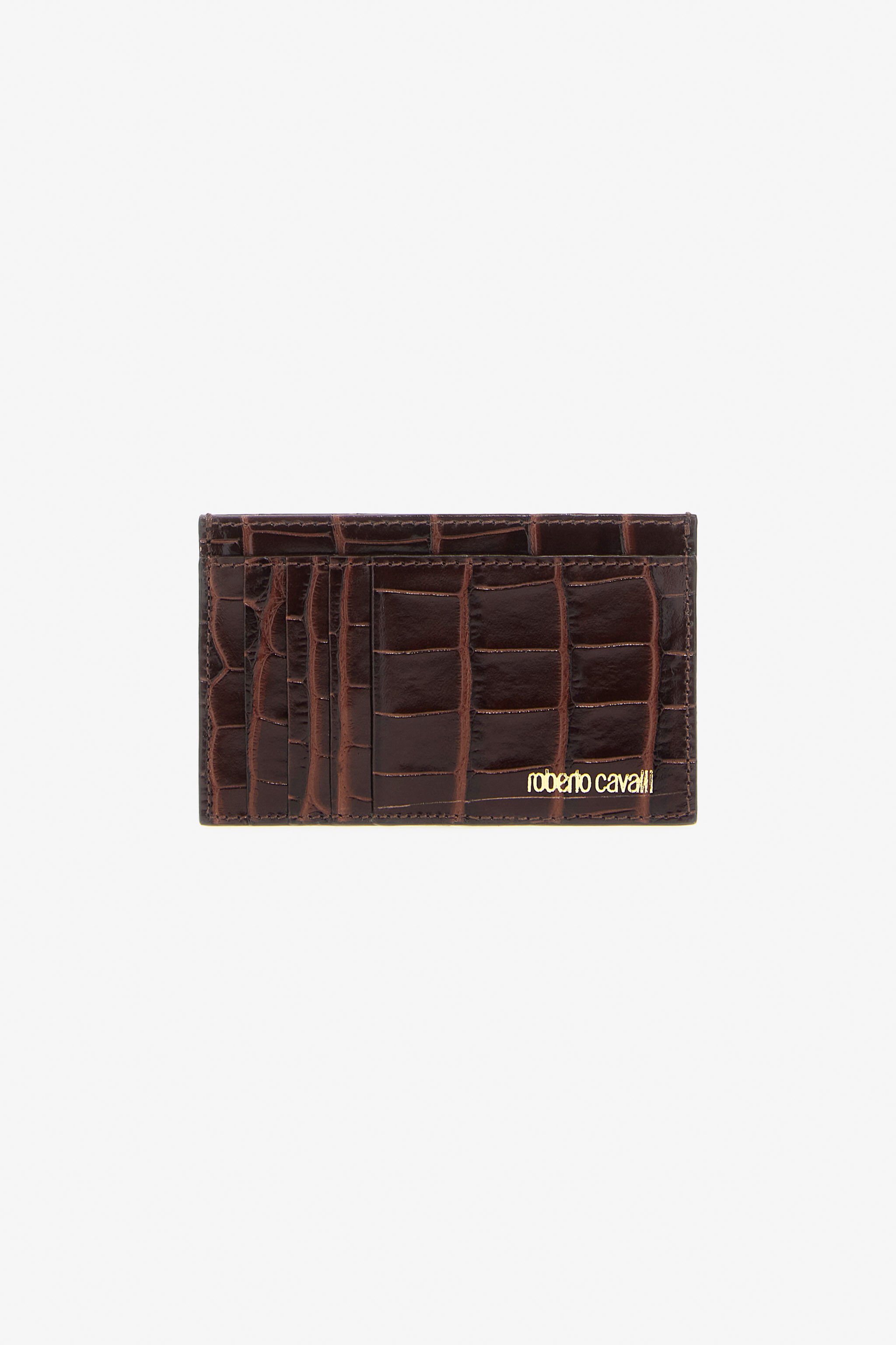 RC Brown Leather Card Case Dark brown TKA005-PZ975