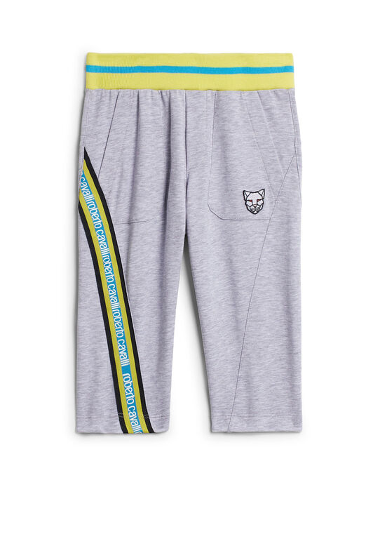 JU Grey melange striped trackpants GREY MELANGE IJT285-CF042