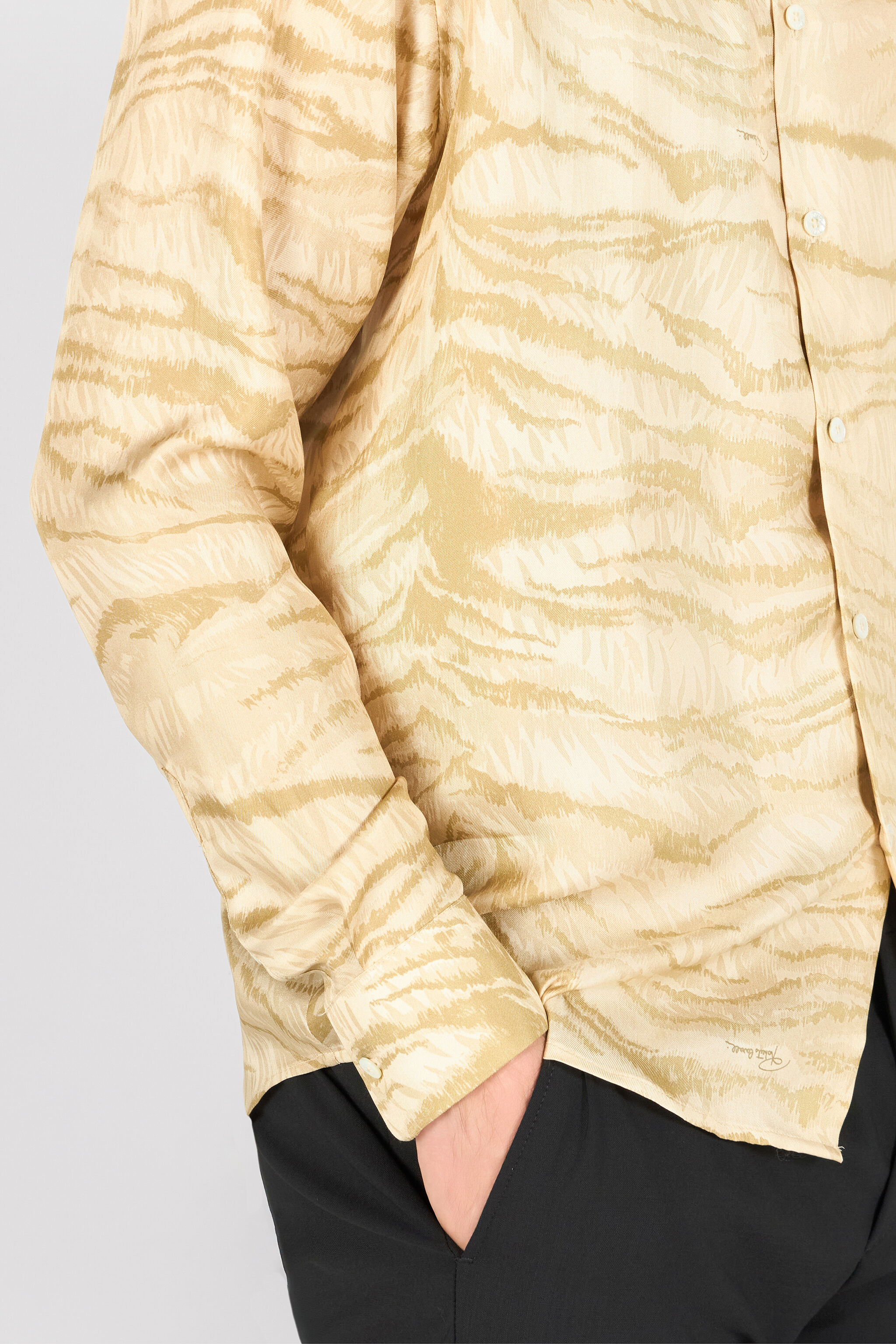 RC Bluse Mit Print Tiger Skin BEIGE OOT70A-2NO65