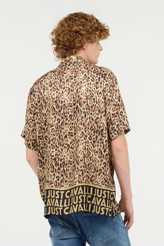 JC Hemd Jaguar Skin Mit Monogramm JC Hellbraun UFM011-UF106