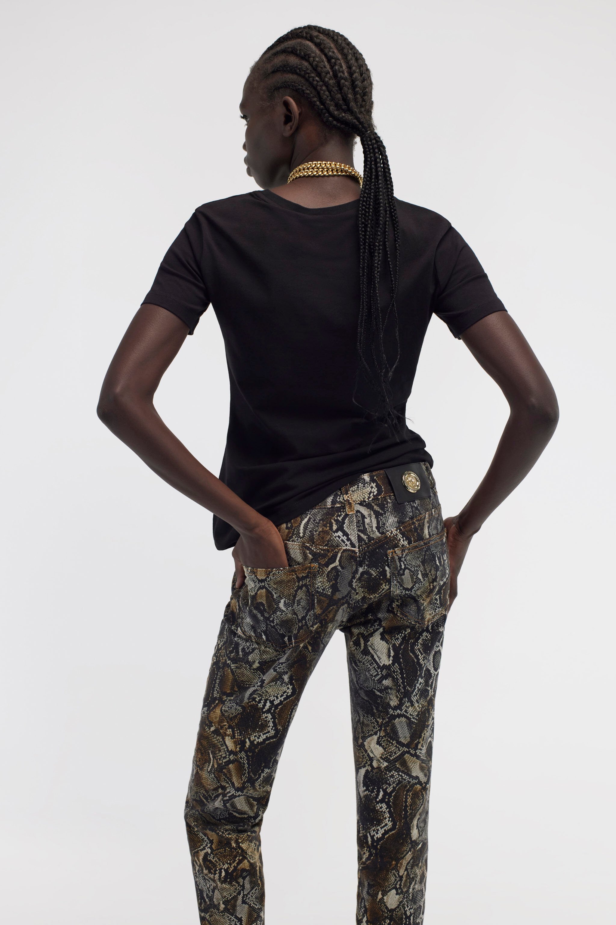 JC T-shirt logo Just Cavalli Nero RKT867-RK373