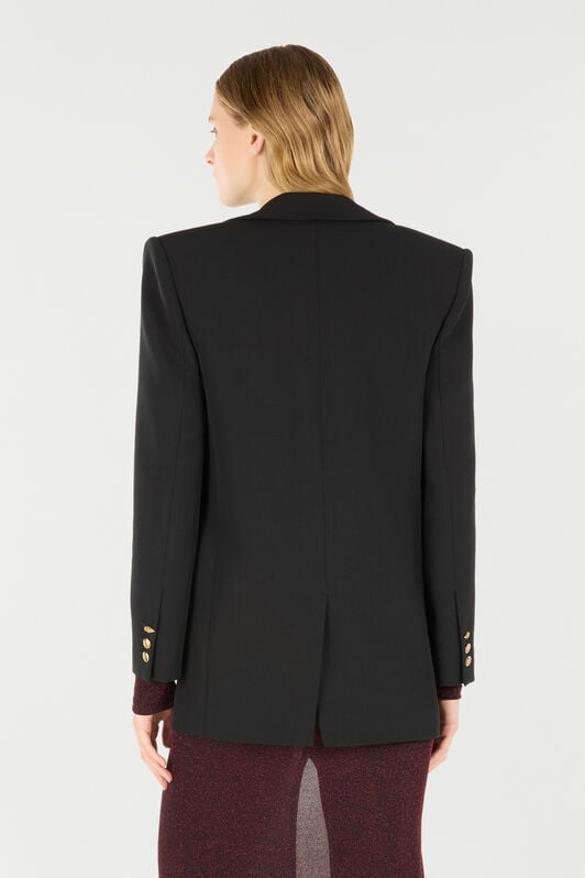 JC Jacket With Snake Button JC Jacket With Snake Button Black TFT148-TF215