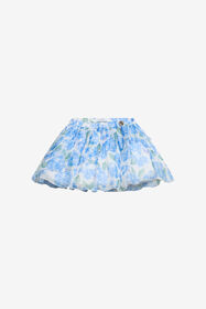 JU Plumago Print Silk Blend Skirt WHITE/BLUE WJT301-CTR13