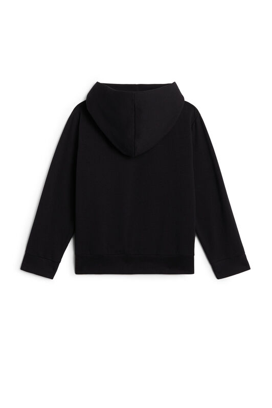 JU Hoodie mit Leoparden-Print und Logo BLACK JJT958-CF027