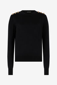 ${brand} Sweater with gold buttons ${colorDescription} ${masterID}