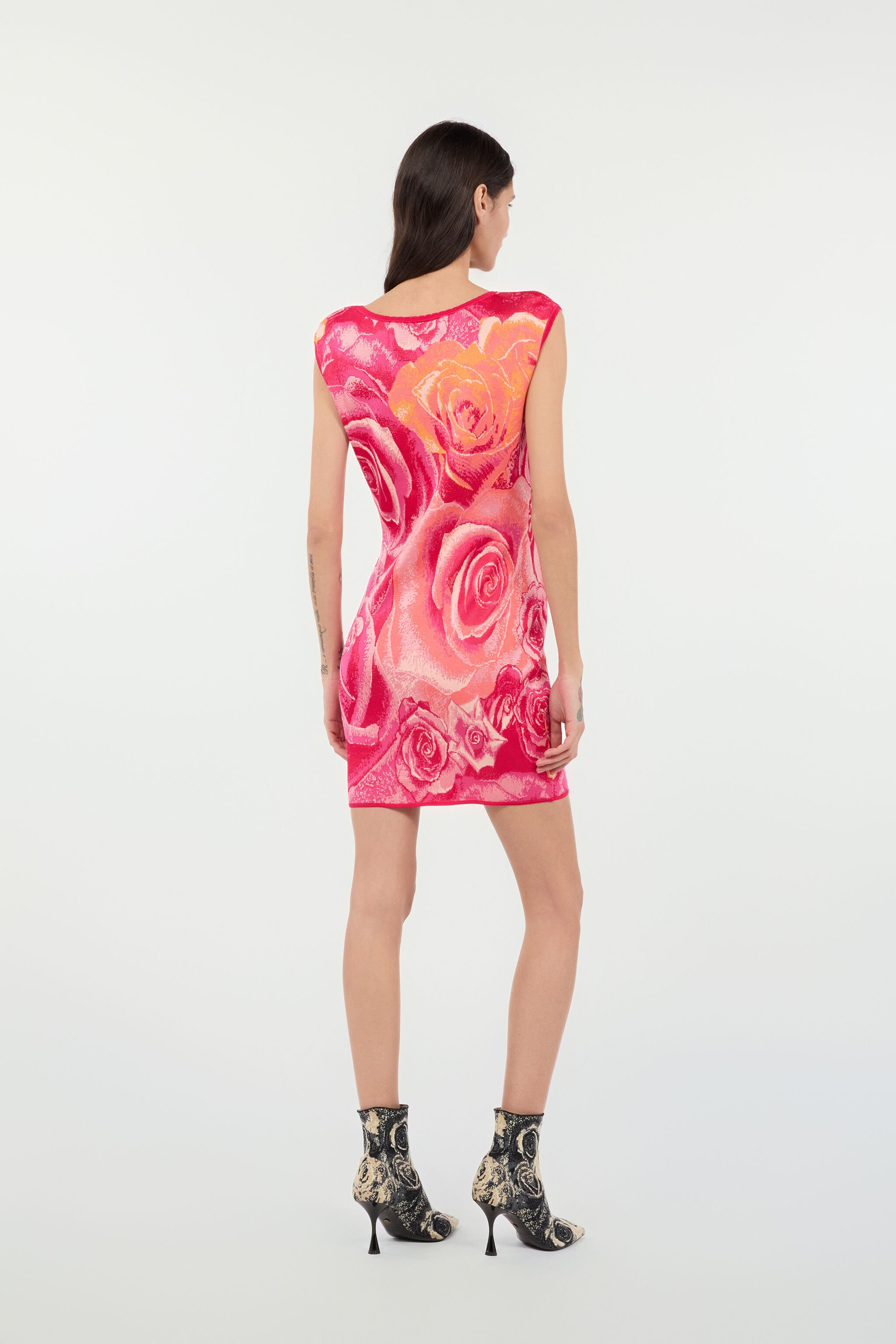 RC Mini-Robe À Imprimé Garden Rose Fuchsia UKM102-MI011