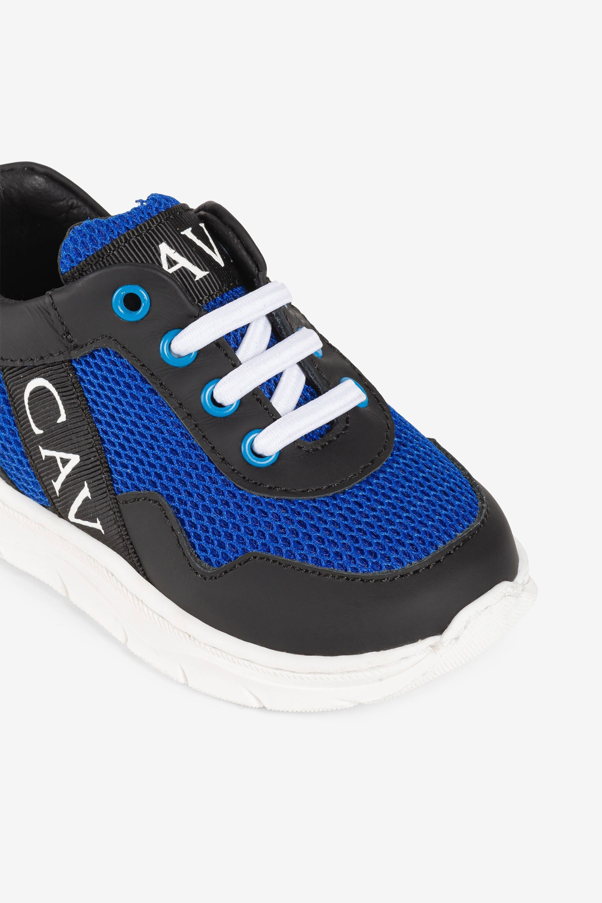 JU Sneakers con logo Blu PJS057-FG003