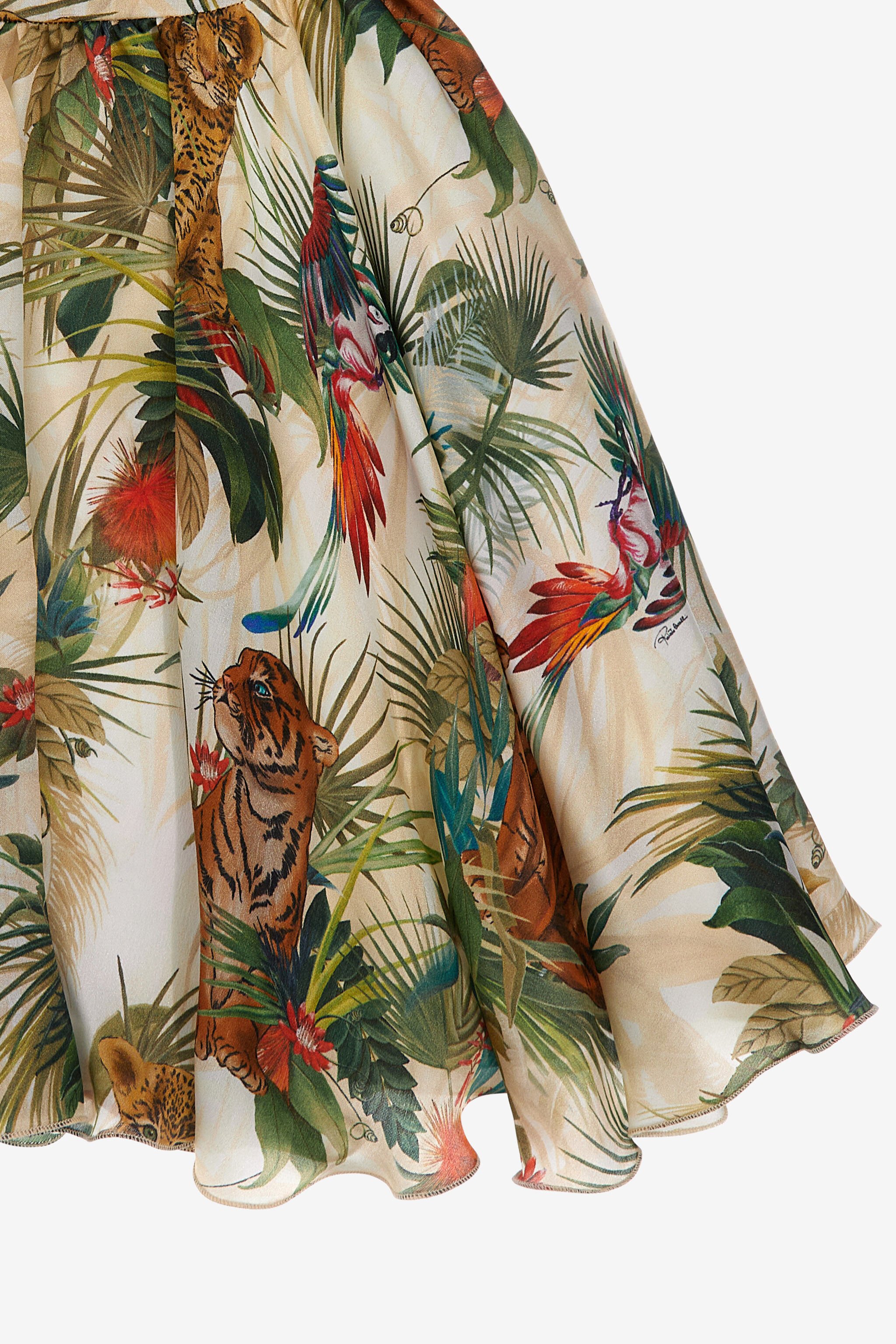 JU Jungle print dress Grün SJT134-2NI95