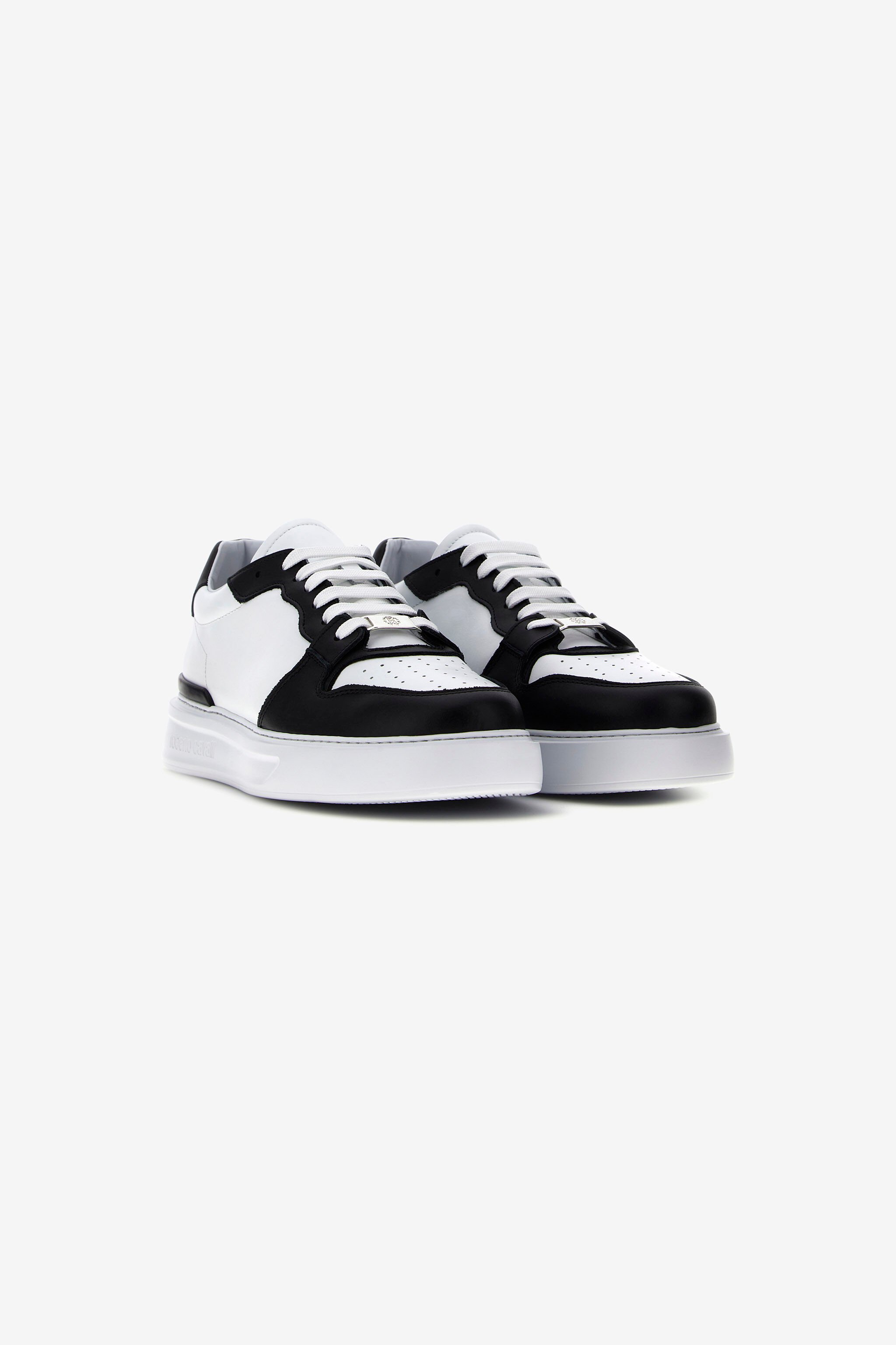 RC Logo-Print Sneakers Black/White JSS00R-PZ085