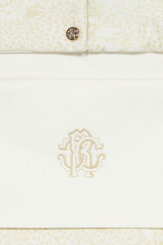 JU Sacco Nanna Con Ghepardi E Monogram RC Avorio UJT808-JFO35