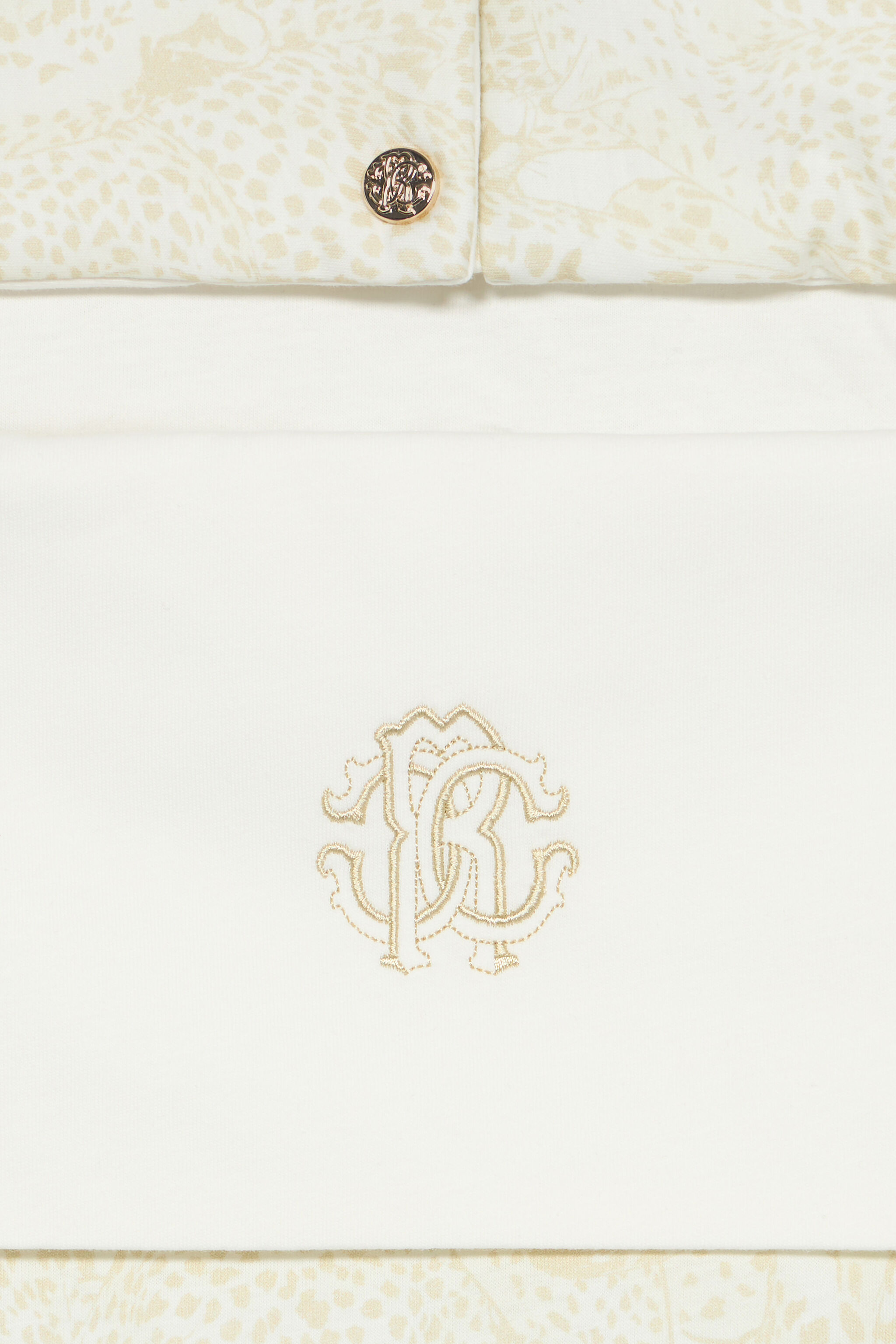JU Sacco Nanna Con Ghepardi E Monogram RC Avorio UJT808-JFO35