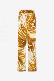JC Golden Palm Print Trousers DAFFODIL WFT160-WF507