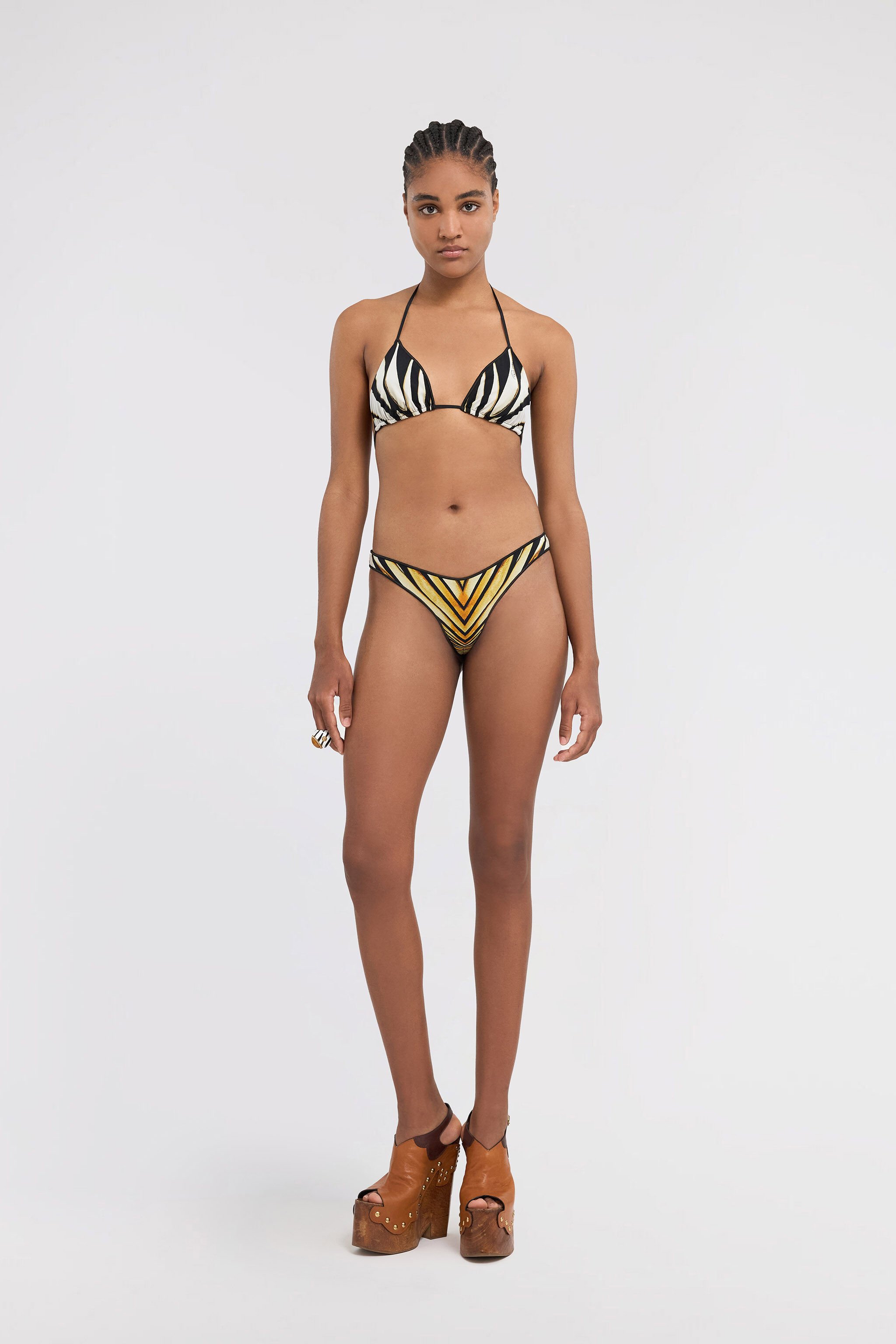 RC Ray Of Gold Print Bikini Bottom Gold TKW010-HVM33