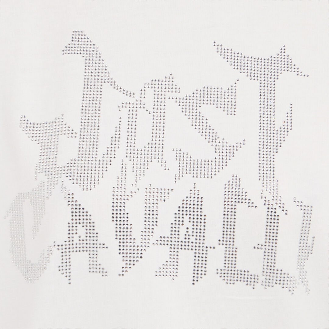 JC T-Shirt in Weiß mit durchbrochenem Logo WHITE VFT188-VF311