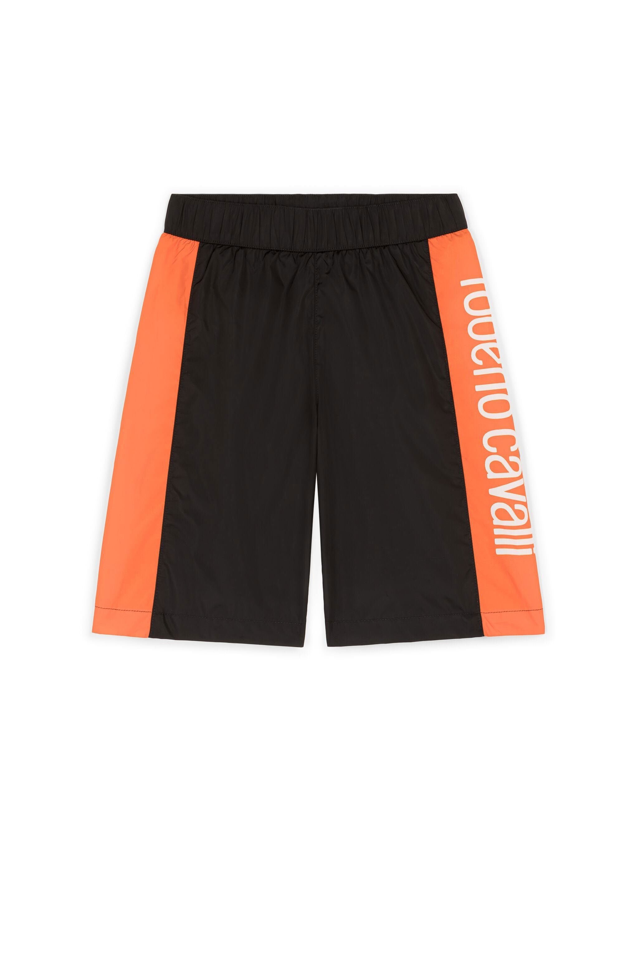 JU Logo-Print Swim Shorts Noir KJW051-SB099