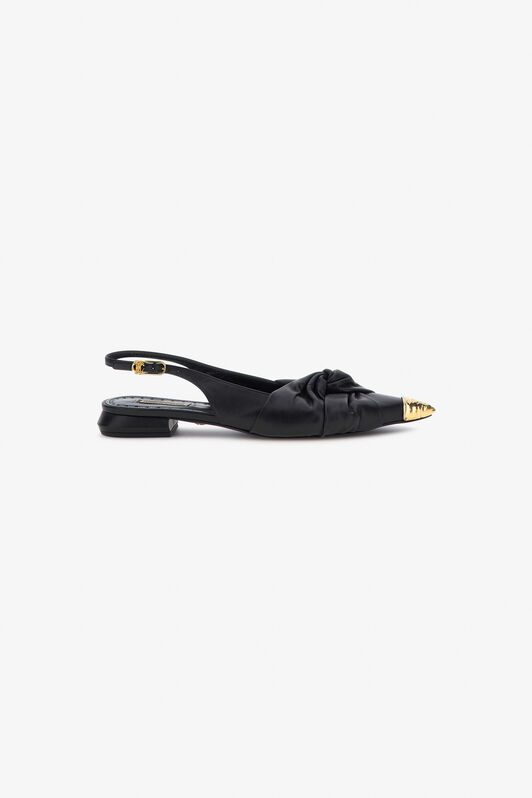 RC Le Pettegole slingback with decoration Black RKS018-PN003