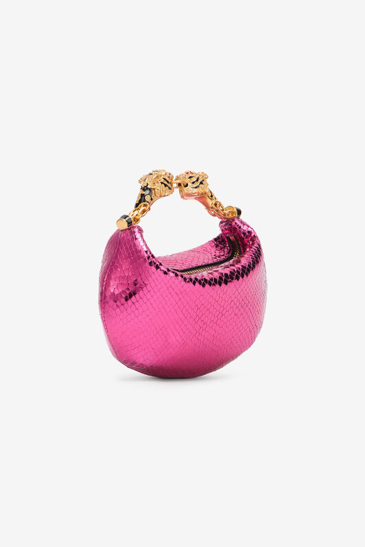 RC Mini Hobo Roar Bag With Snake Print RC Mini Hobo Roar Bag With Snake Print Fuchsia UKB013-PZ579