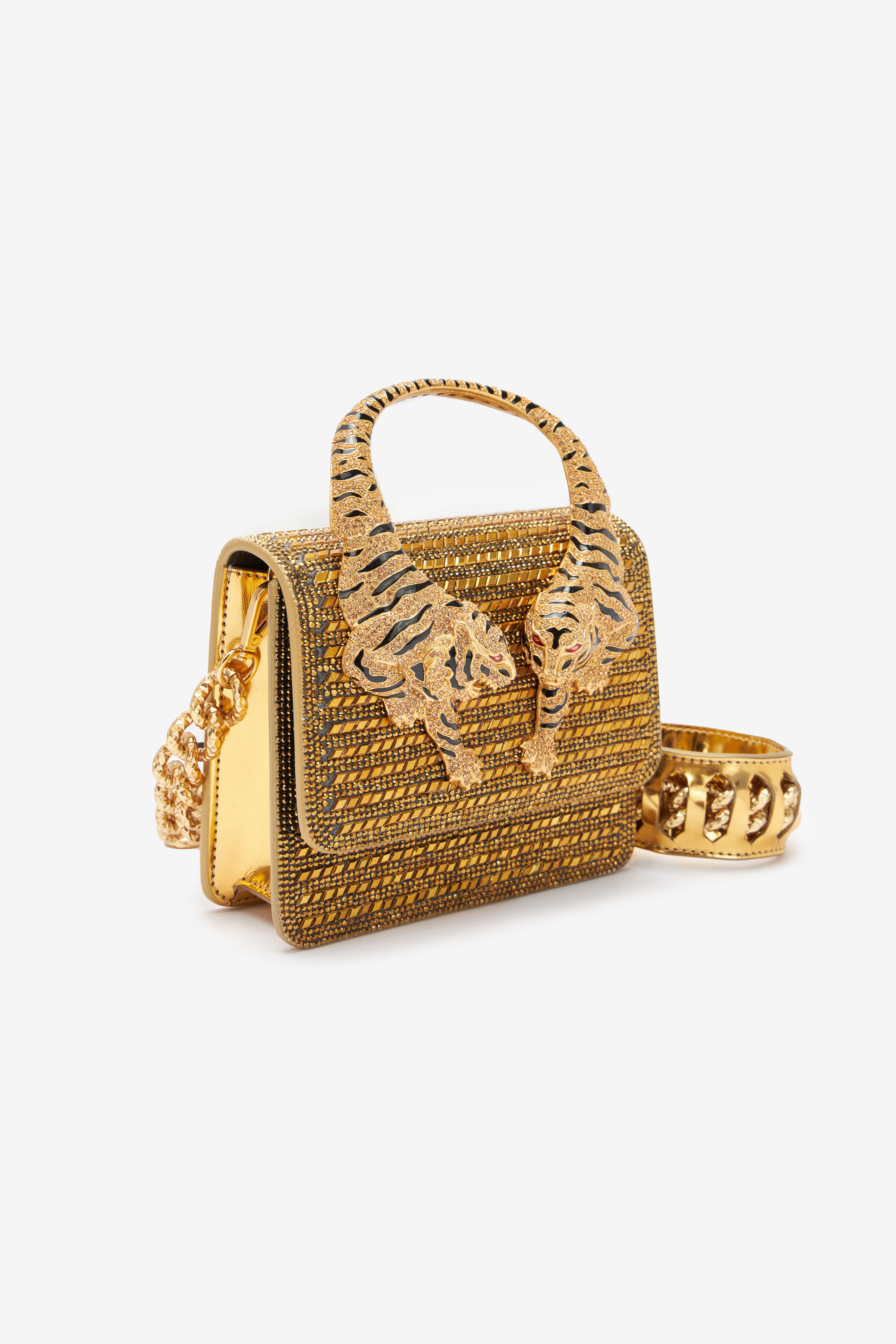 RC Mini Roar Bag Con Cristalli Oro SKB025-PZC98