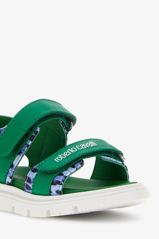 JU Sandali con logo RC JU Sandali con logo RC GREEN/JAGUAR/DARKBLU SJS02D-PZJ02