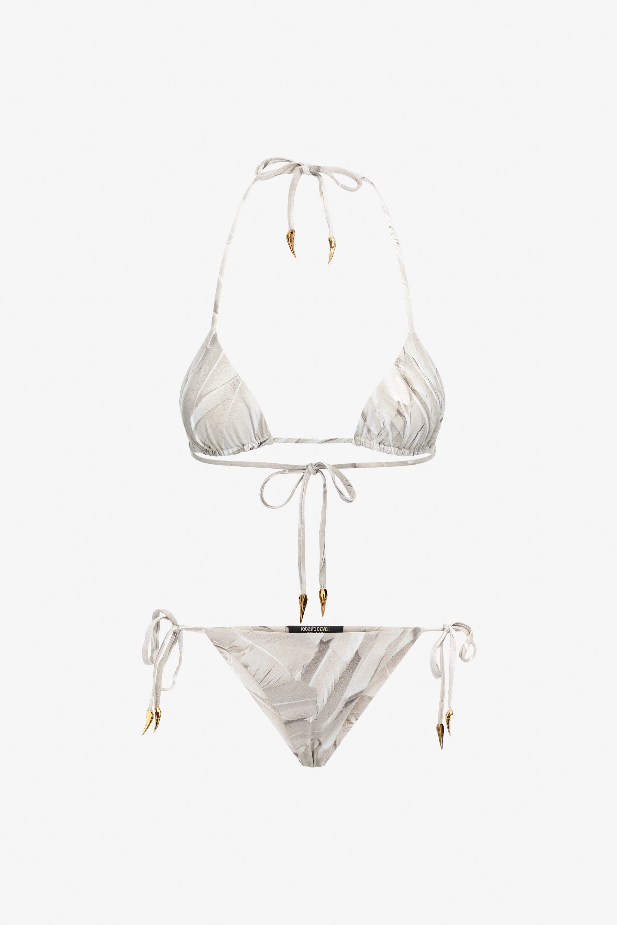 RC Ice Feathers print bikini White SWW001-LNL74