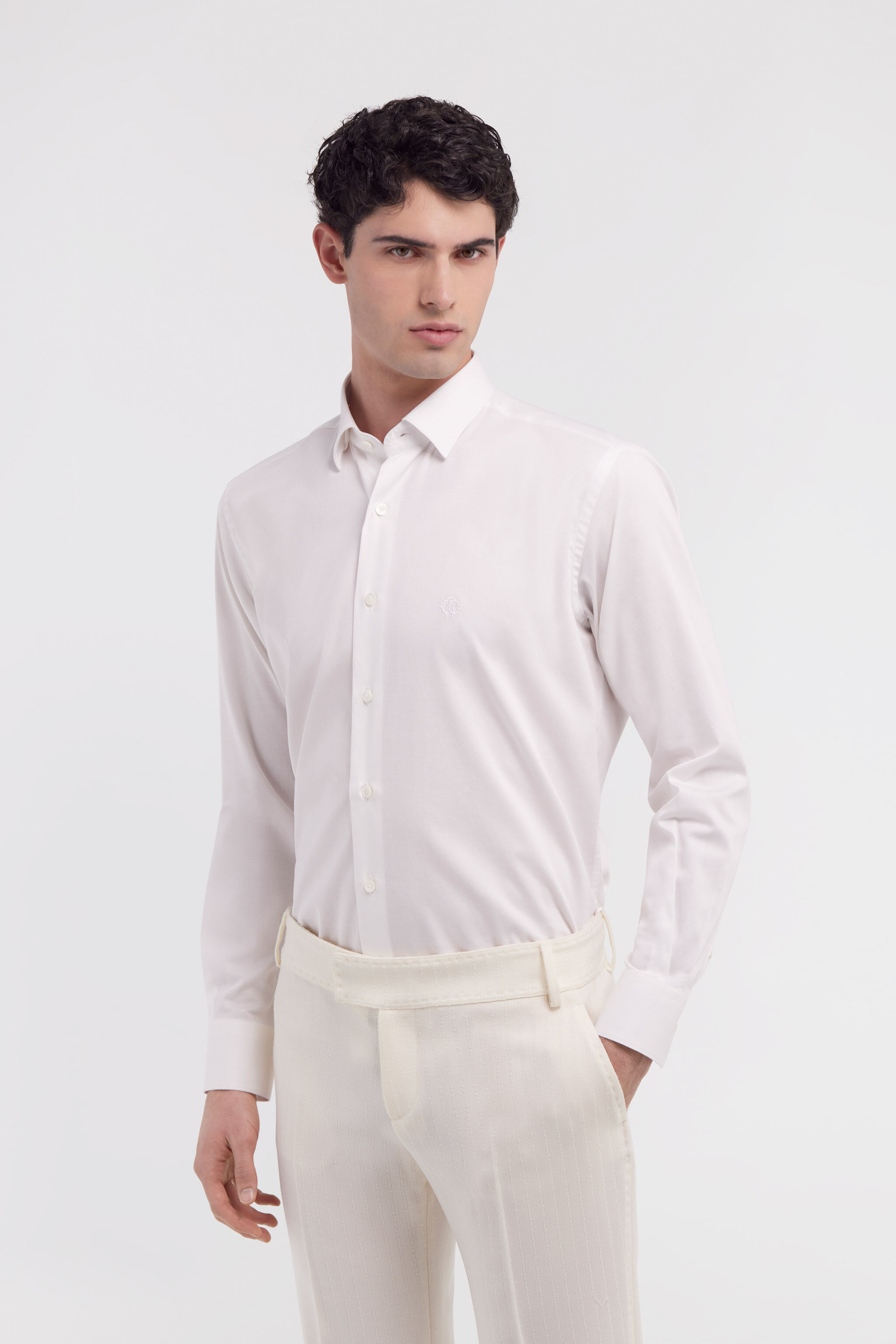 RC Shirt with Monogram RC White JST70B-CO015
