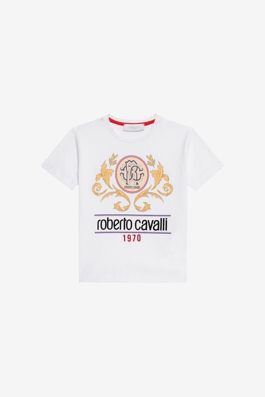 JU Embleme Print T-Shirt with Monogram JU Embleme Print T-Shirt with Monogram OPTICAL WHITE VJT60K-JD001