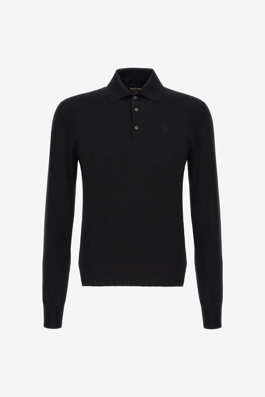 RC Polo maniche lunghe Nero SRM618-MA015