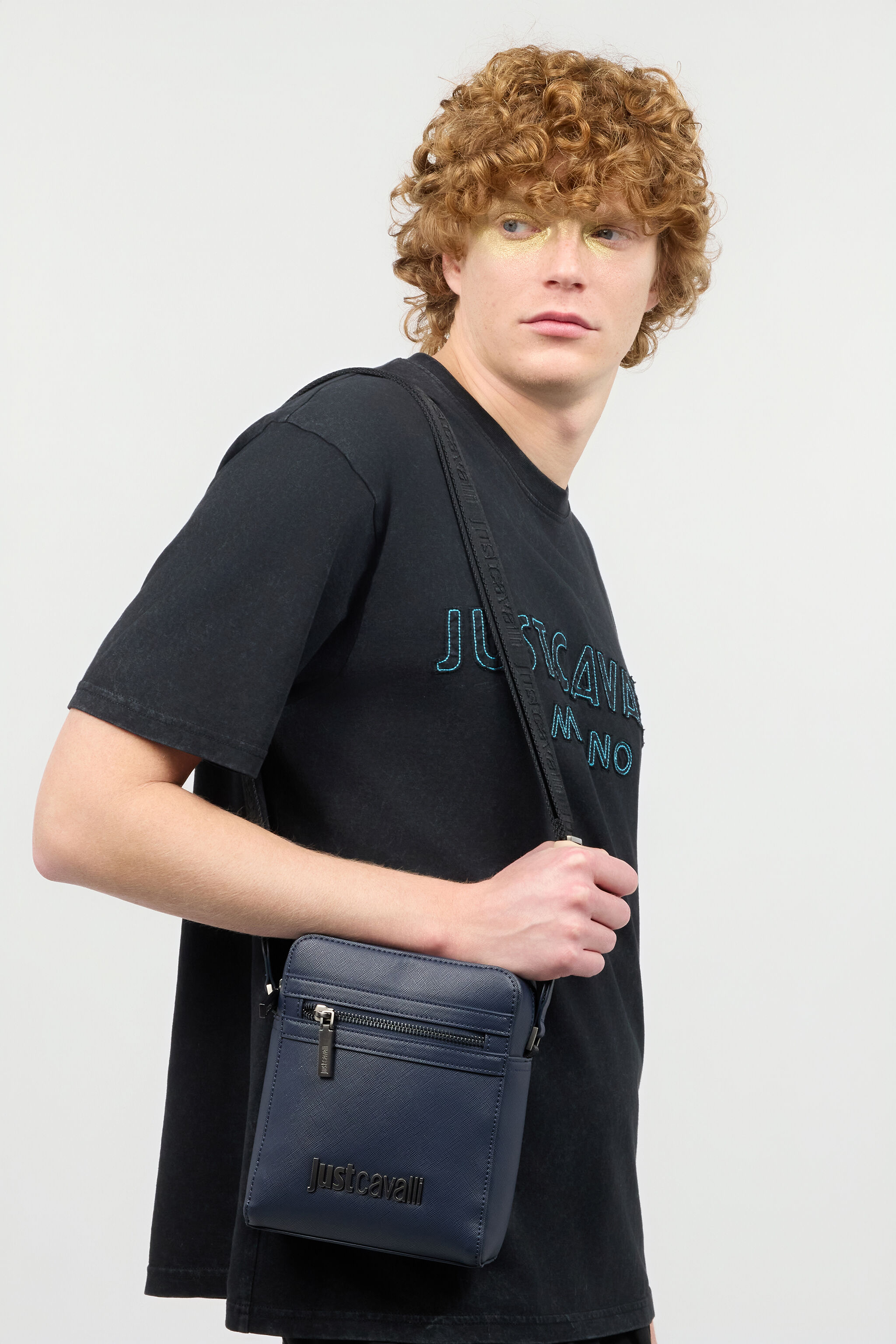 JC Crossbody Bag With Logo Dark blue UFB018-UF322