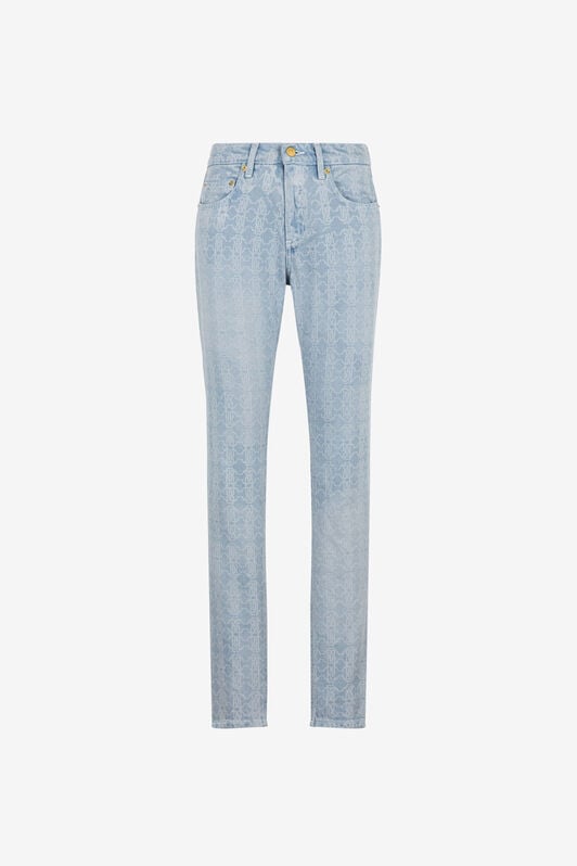 RC Jeans a gamba dritta con Monogram RC RC Jeans a gamba dritta con Monogram RC Azzurro PKJ232-DS007