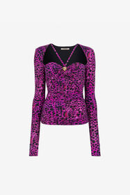 ${brand} Gerafftes Top mit Murena-Print ${colorDescription} ${masterID}