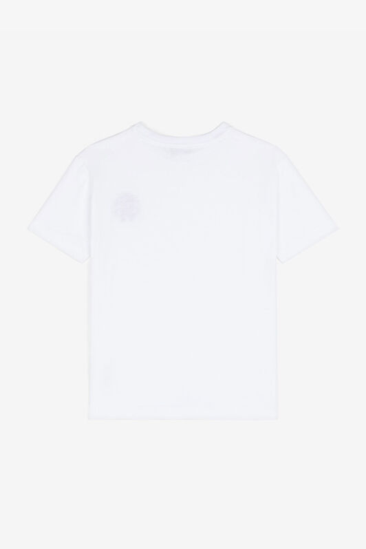 JU T-Shirt mit Logo-Stickerei JU T-Shirt mit Logo-Stickerei Weiß RJT620-JD001