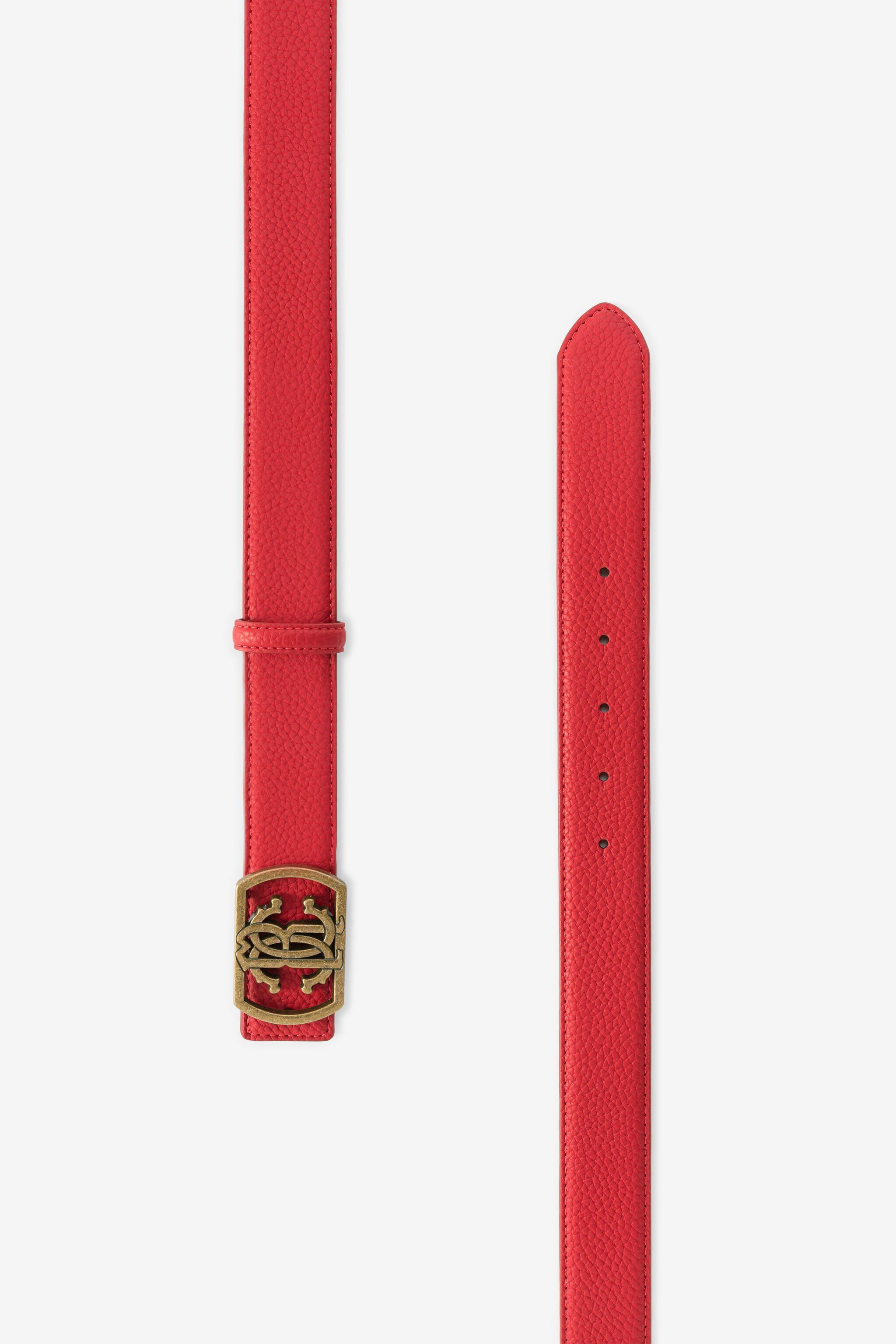RC Cintura con Monogram RC Rosso JSC001-AB001